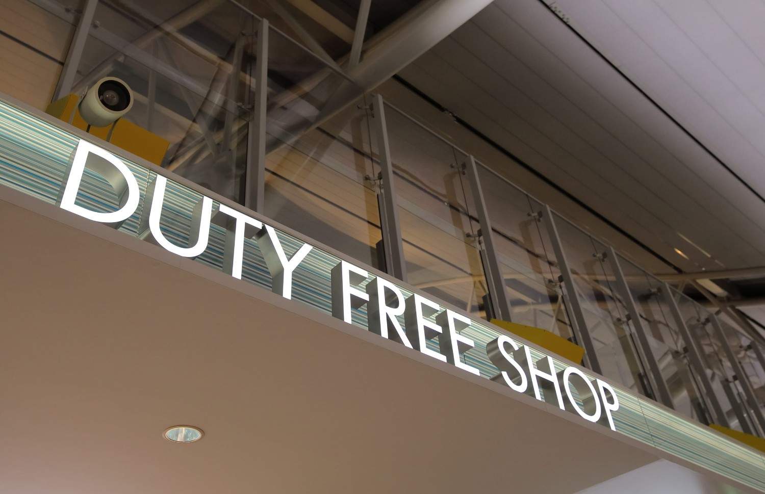 A Duty Free Shop Sign