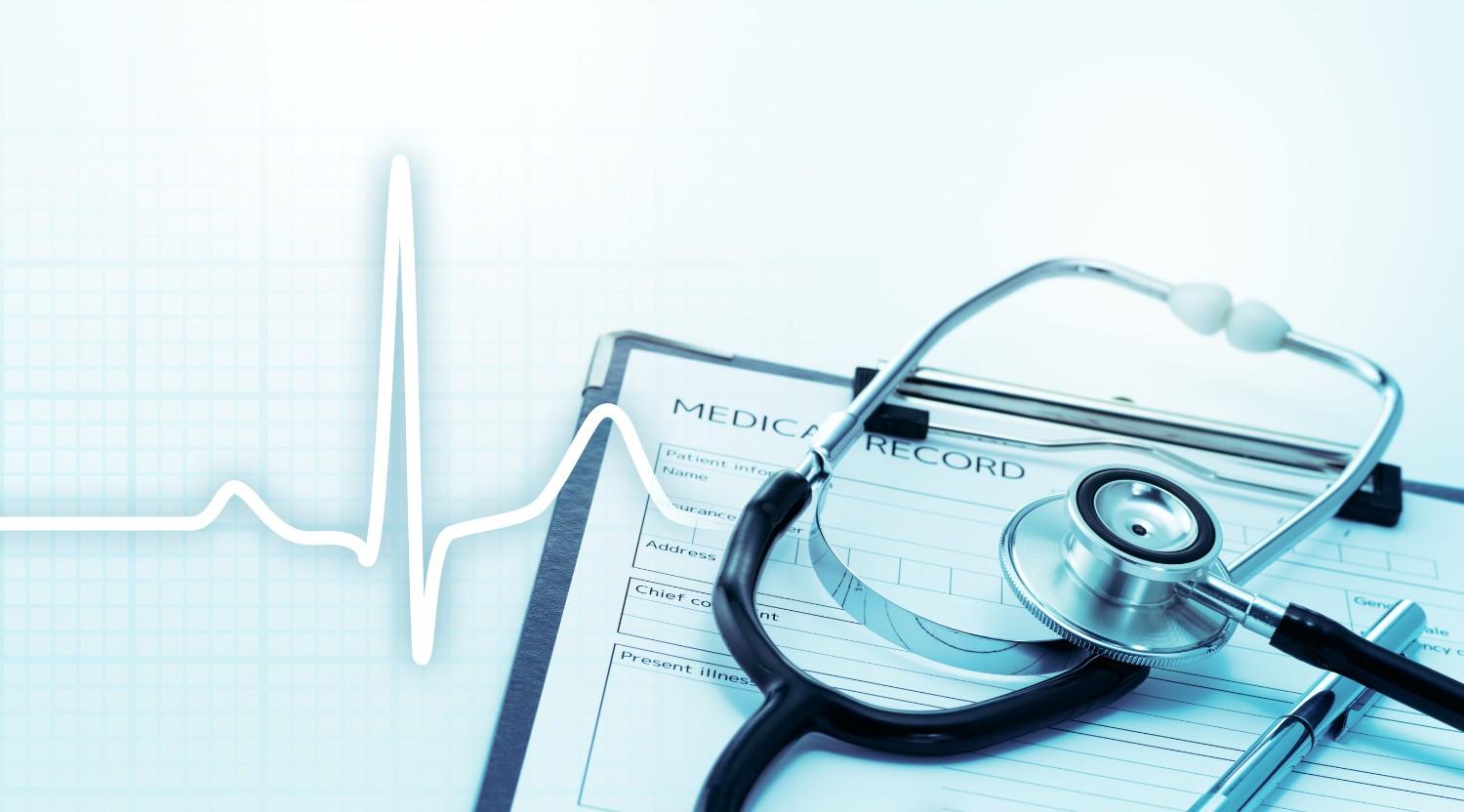 A Stethoscope Kept On A Medical Document