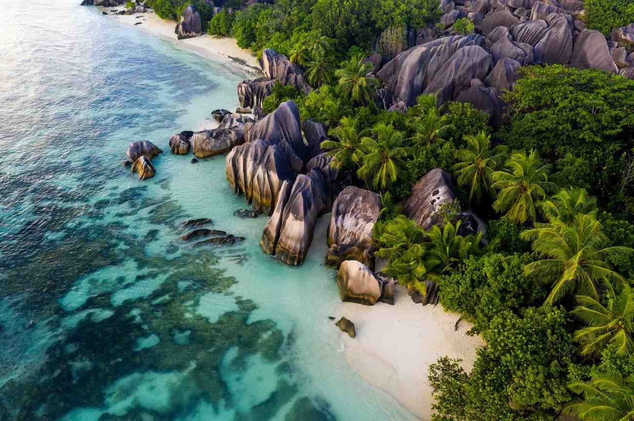 Anse Dargent In La Digue Island Seychelles