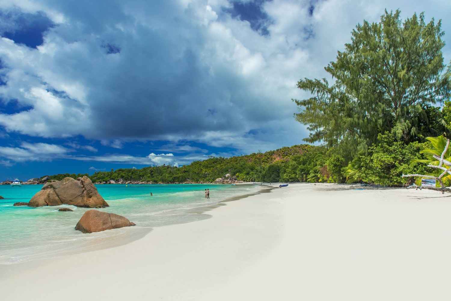 Anse Lazio Beach On Seychelles Praslin Island