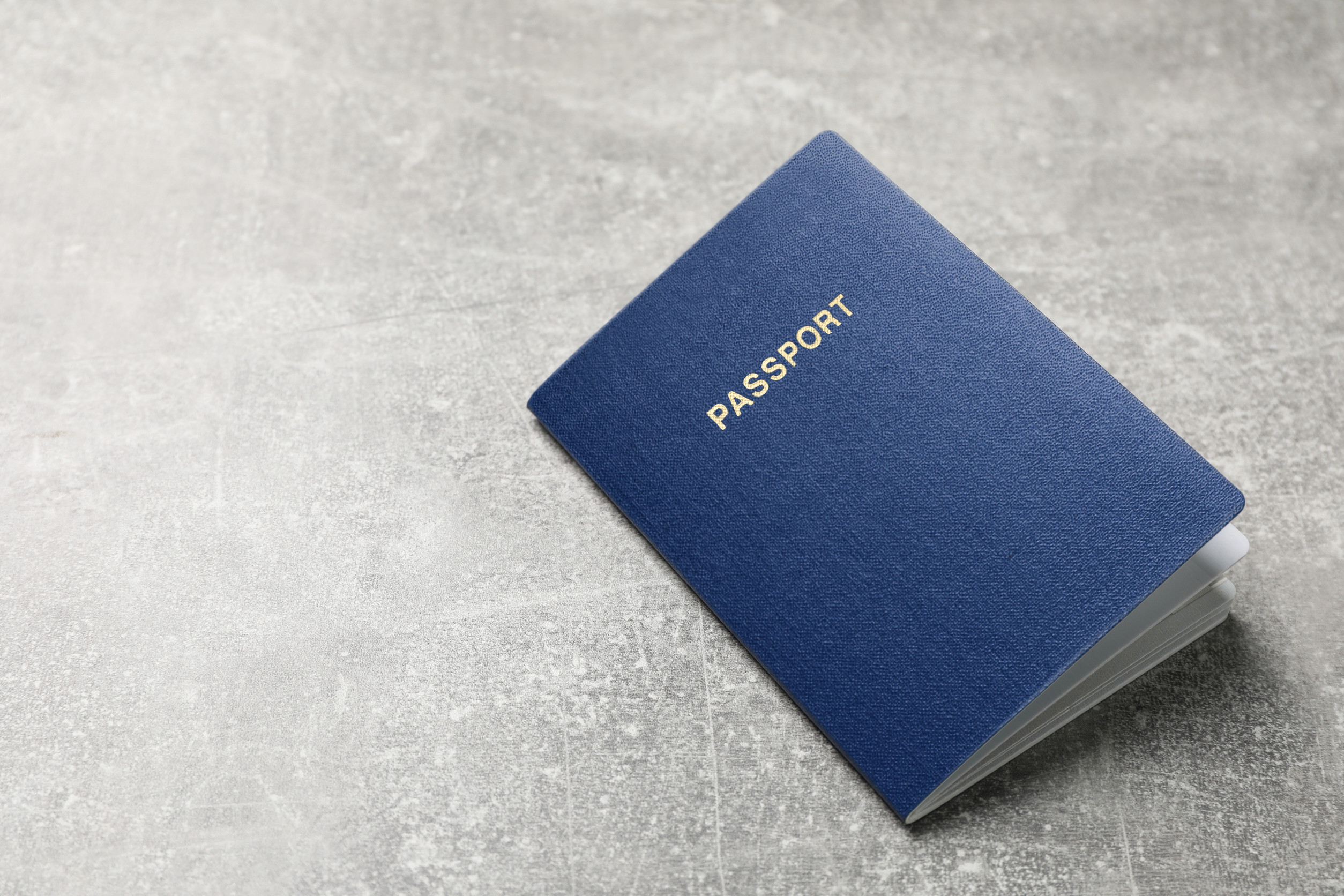 Blue Passport Closeup