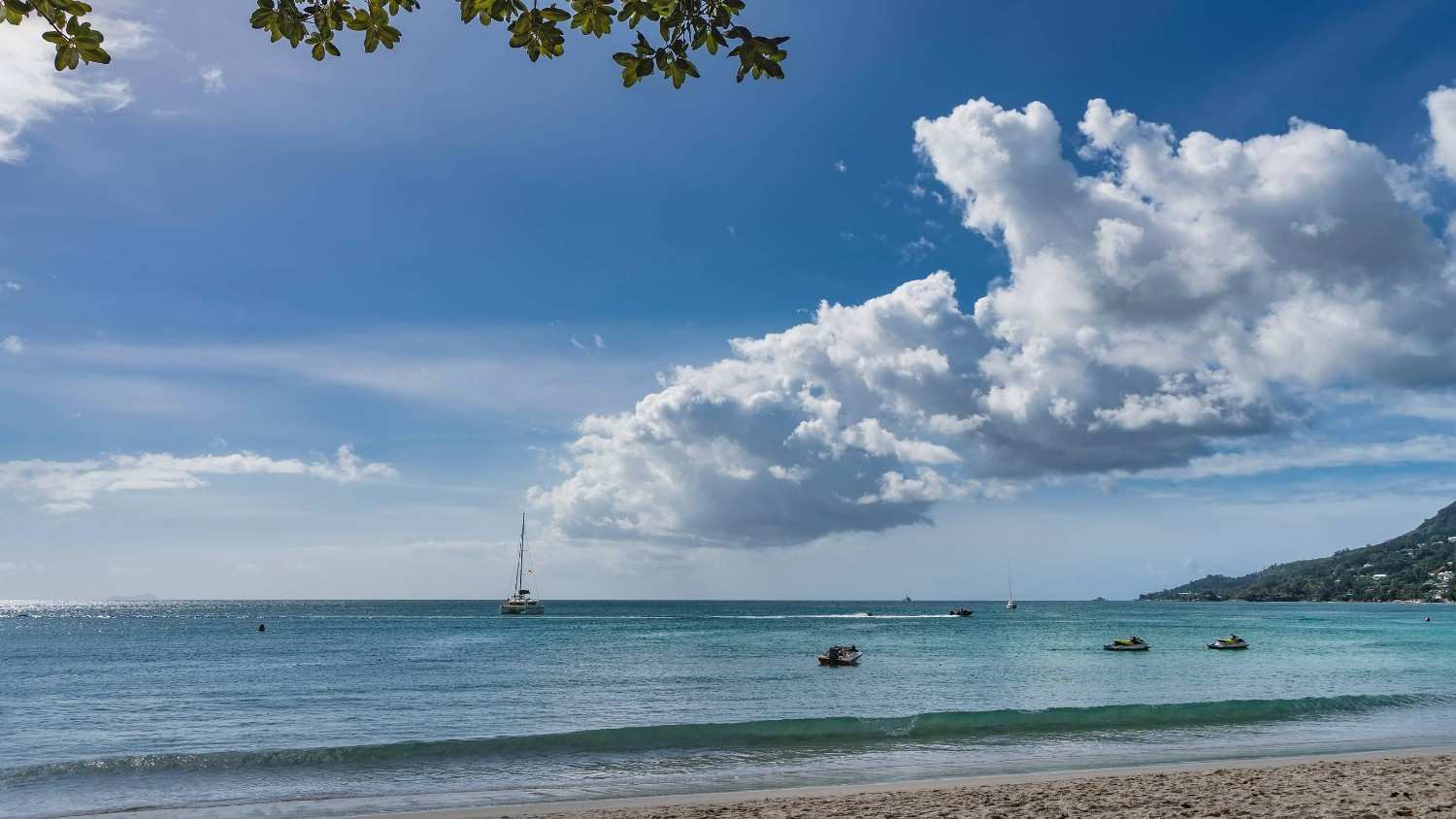 Boats And Yachts In Beau Vallon In Seychelles