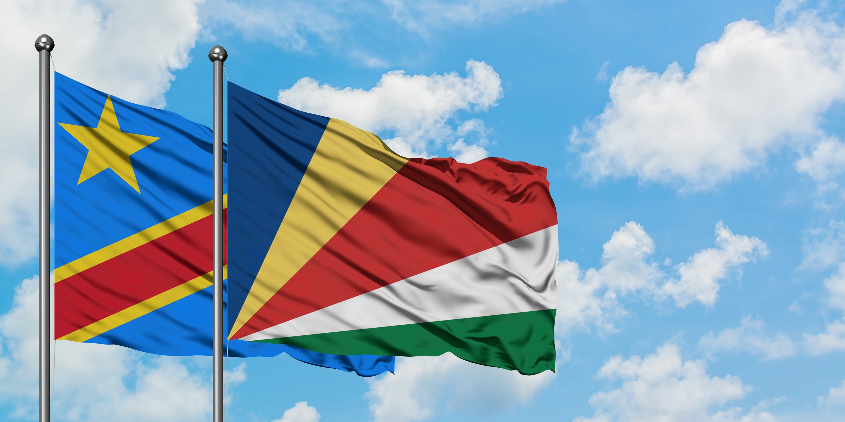 Congo And Seychelles Flag
