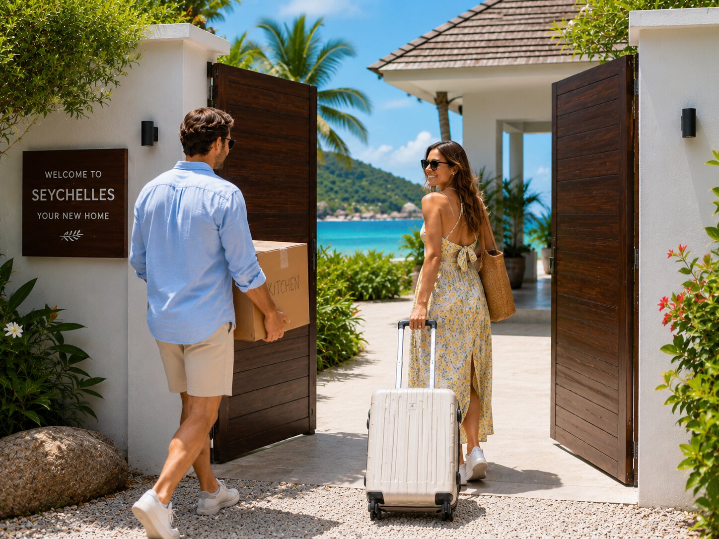 Couple Moving To Their New Home