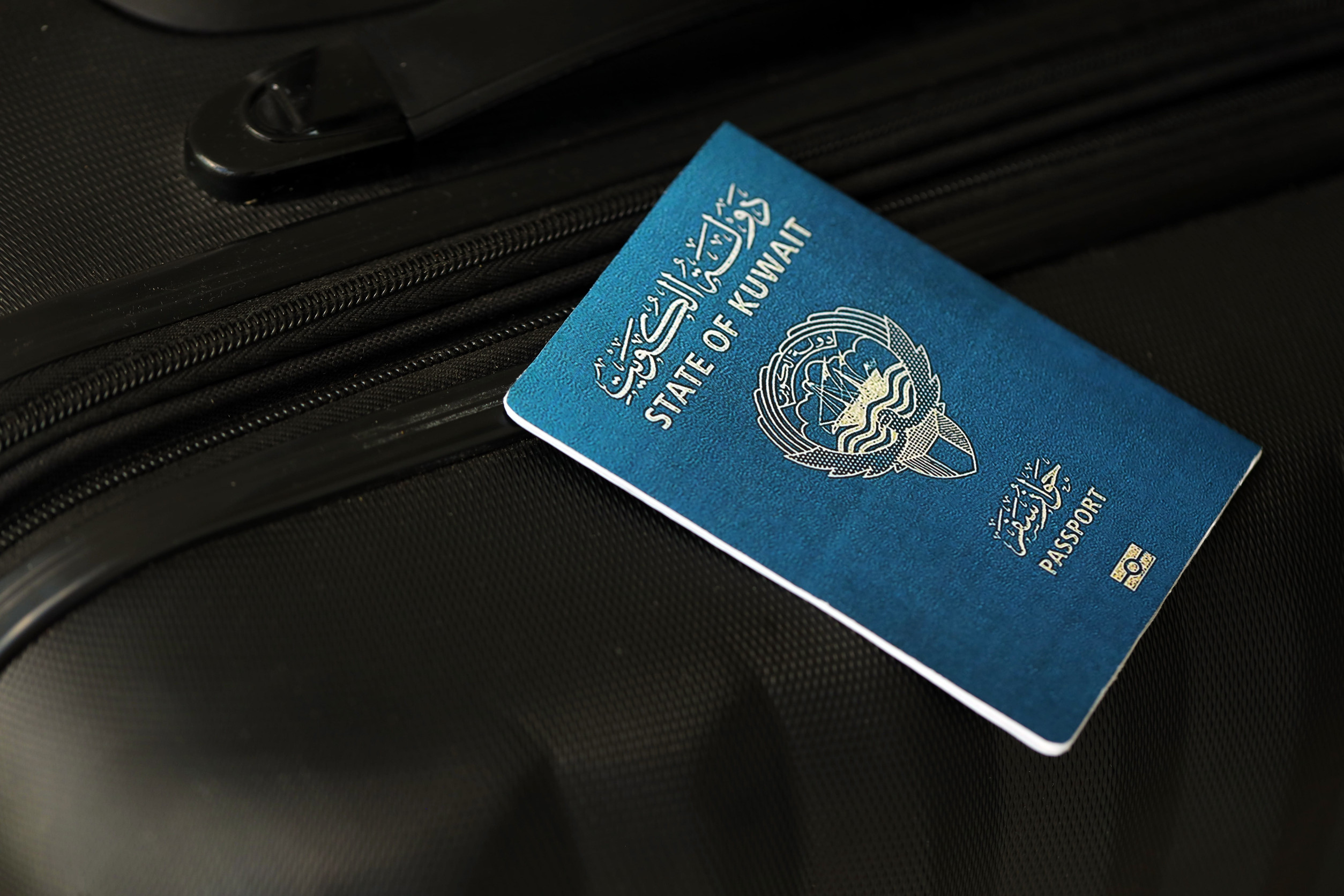 Kuwaiti Passport On Luggage