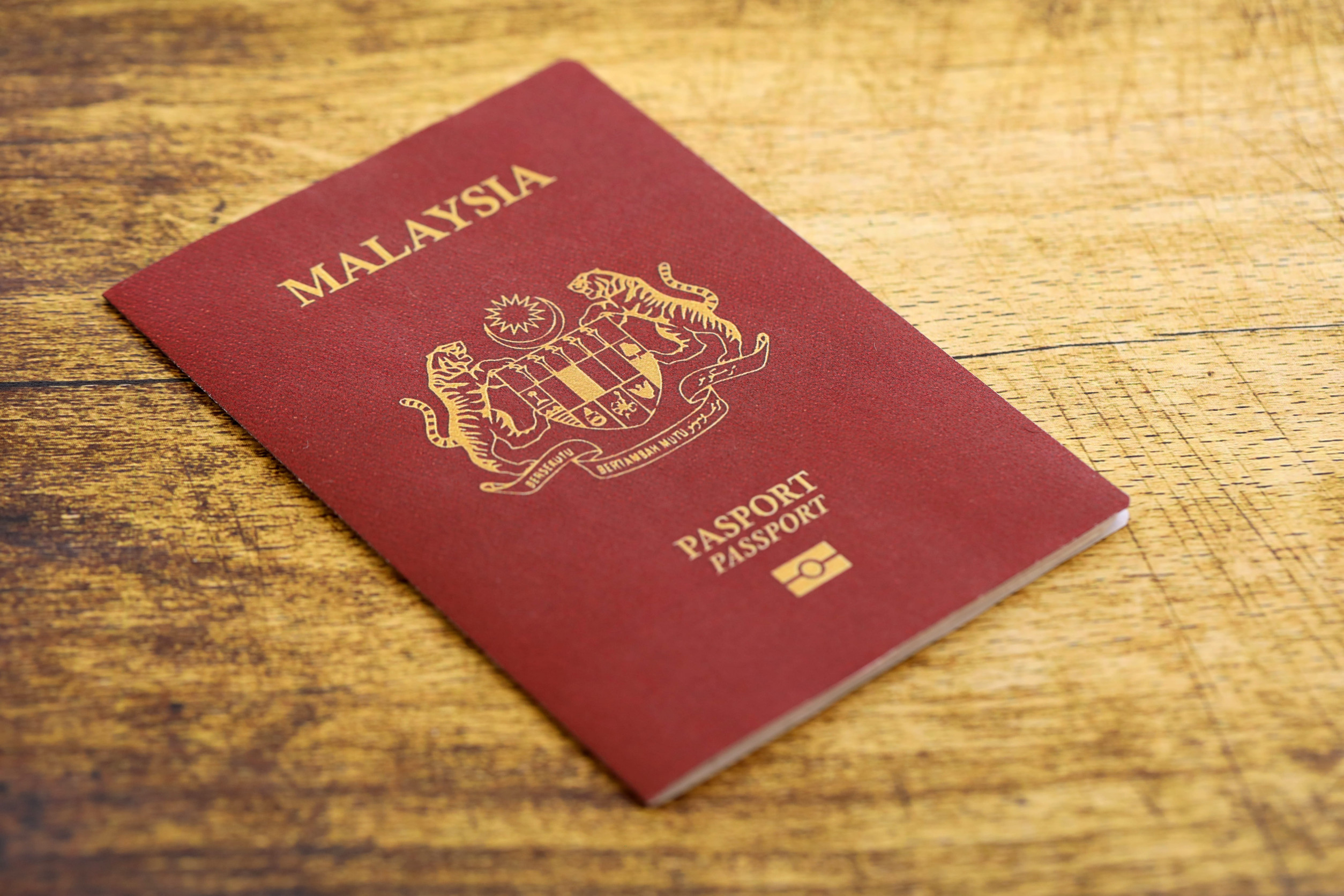 Malaysian Passport Close Up