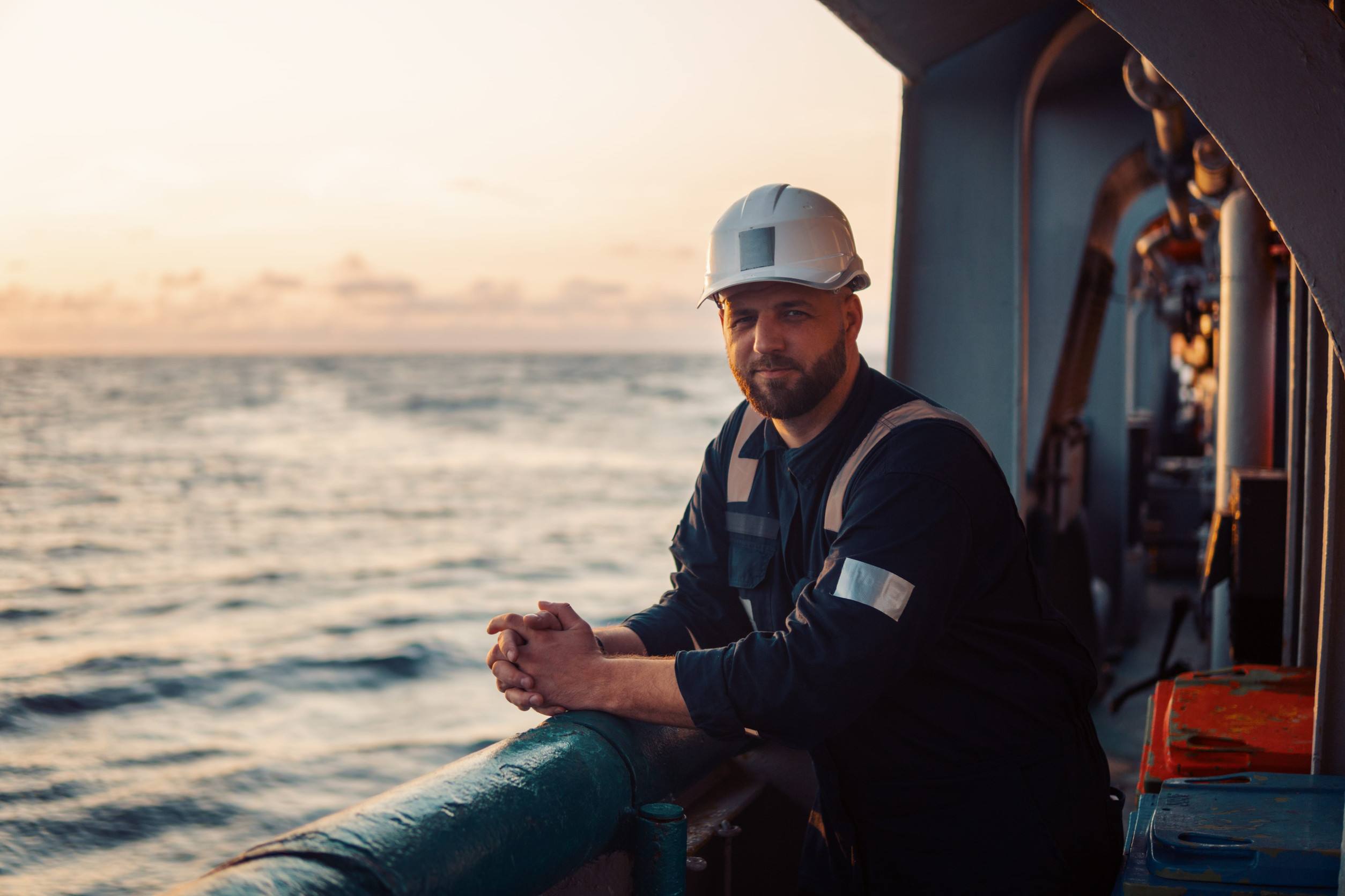Marine Deck Officer on a deck