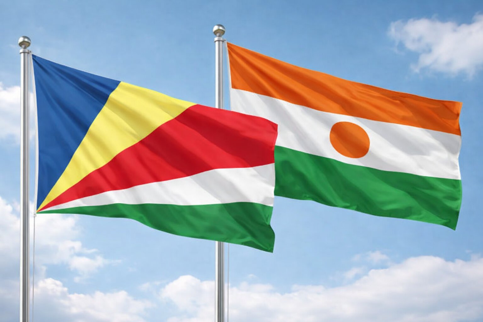 Niger And Seychelles Flags