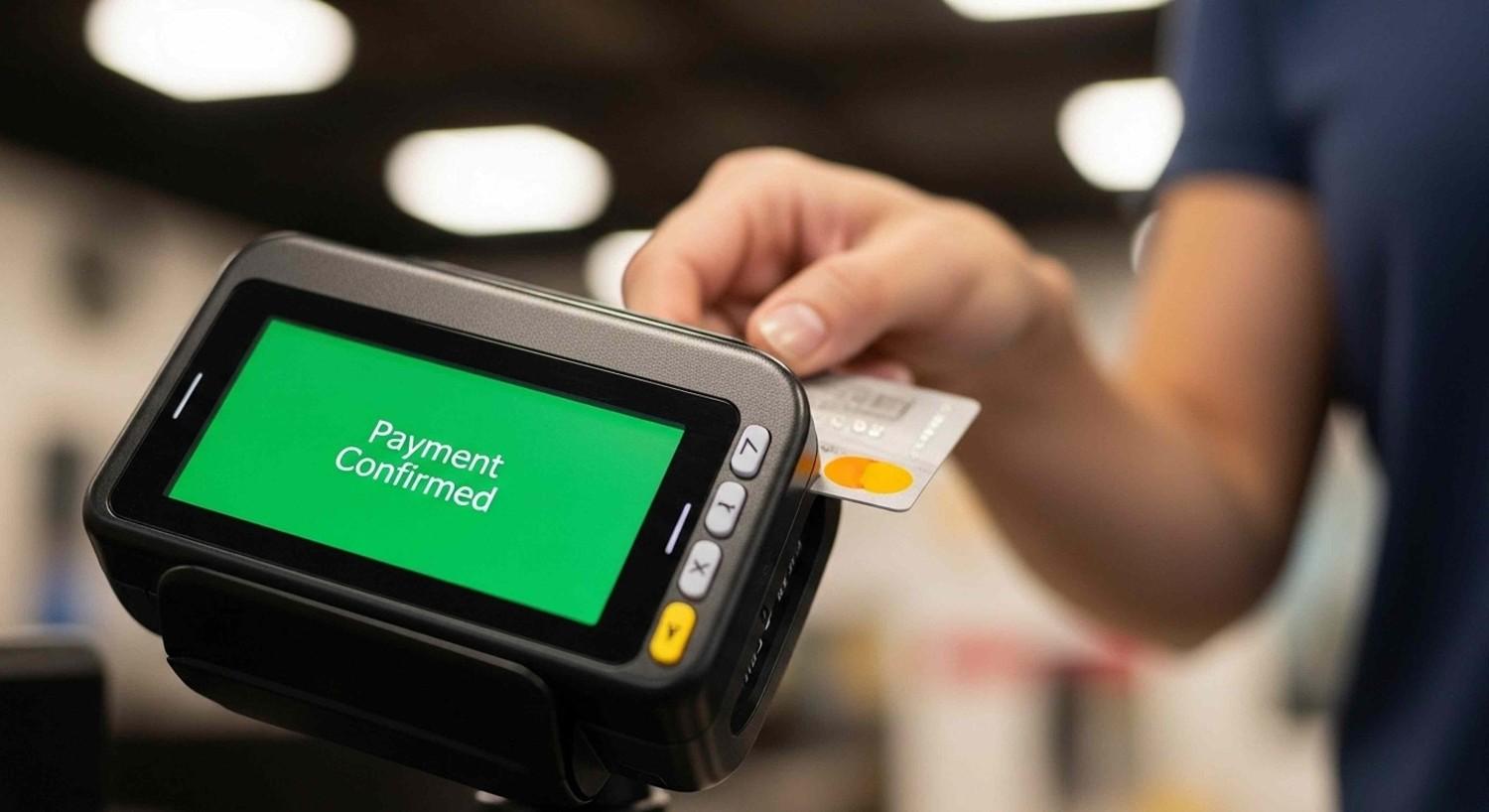 Payment Confirmed Text Displayed On The Machine