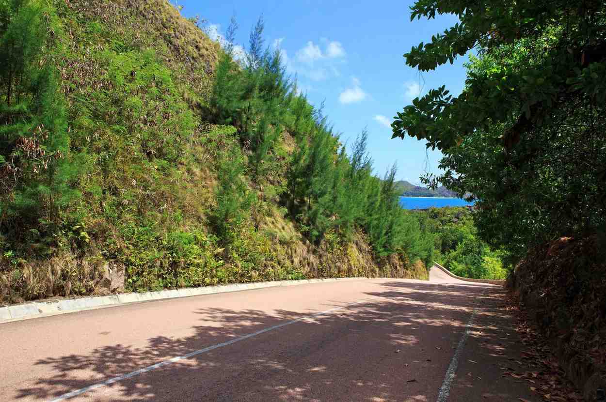 Road Near Raffles Praslin Seychelles Resort