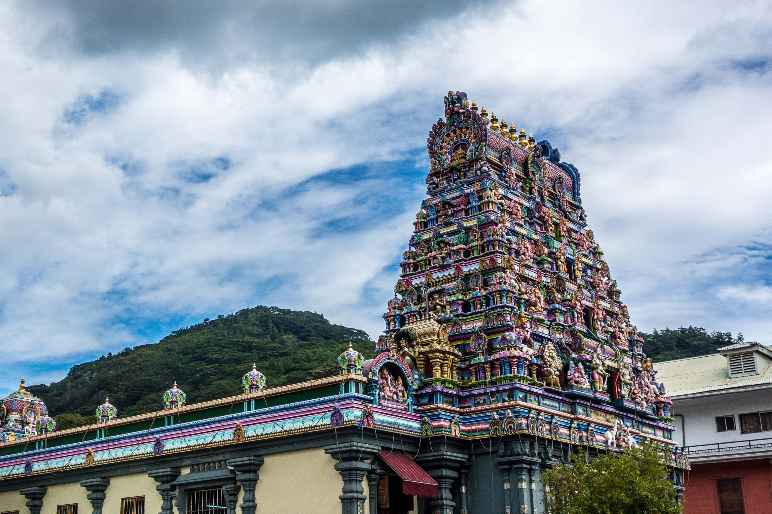 Victoria Hindu Temple In Victoria Seychelles
