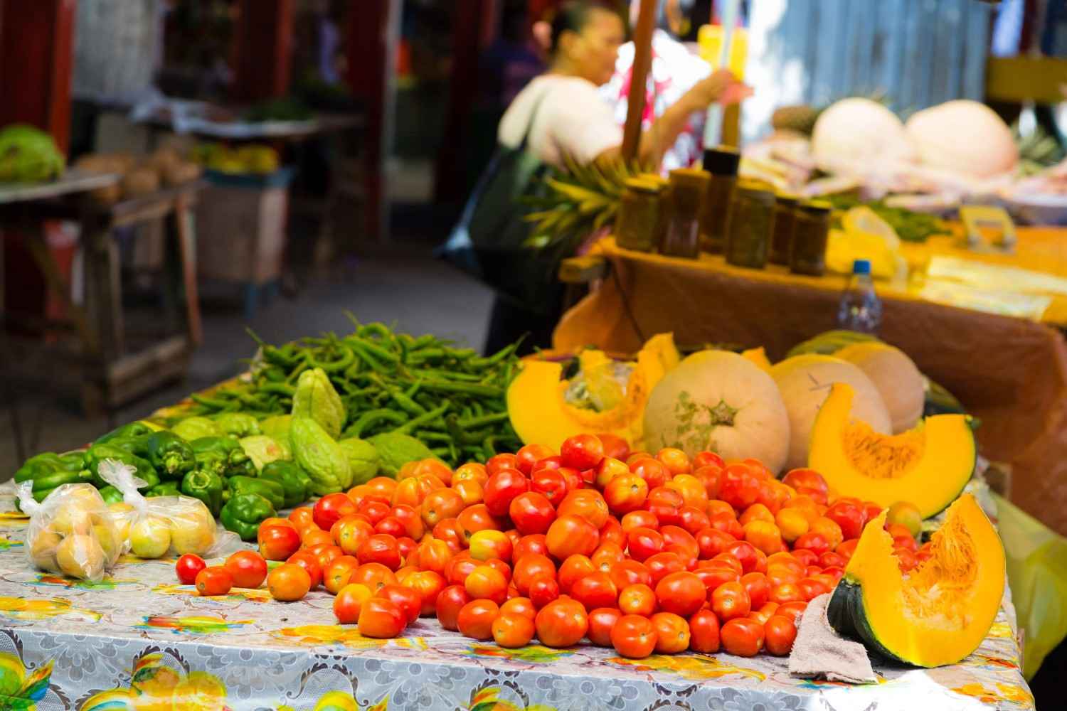 Victoria Market Mahe Seychelles Local Scene