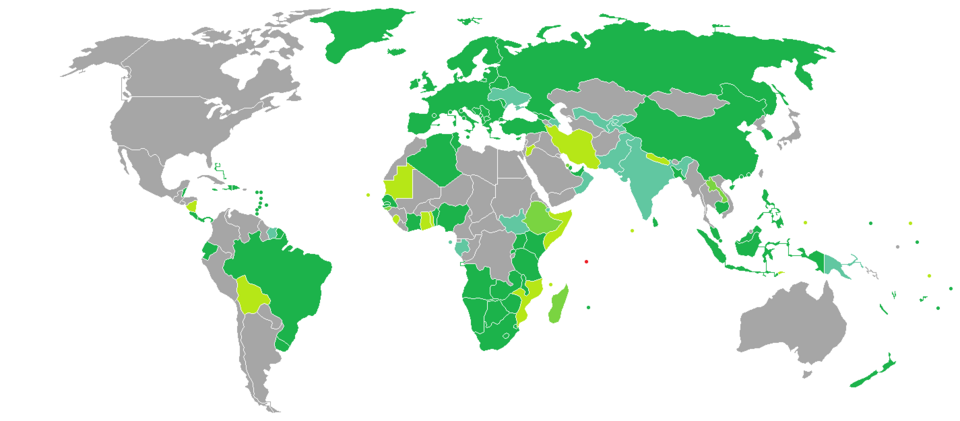 Visa Free Countries Map