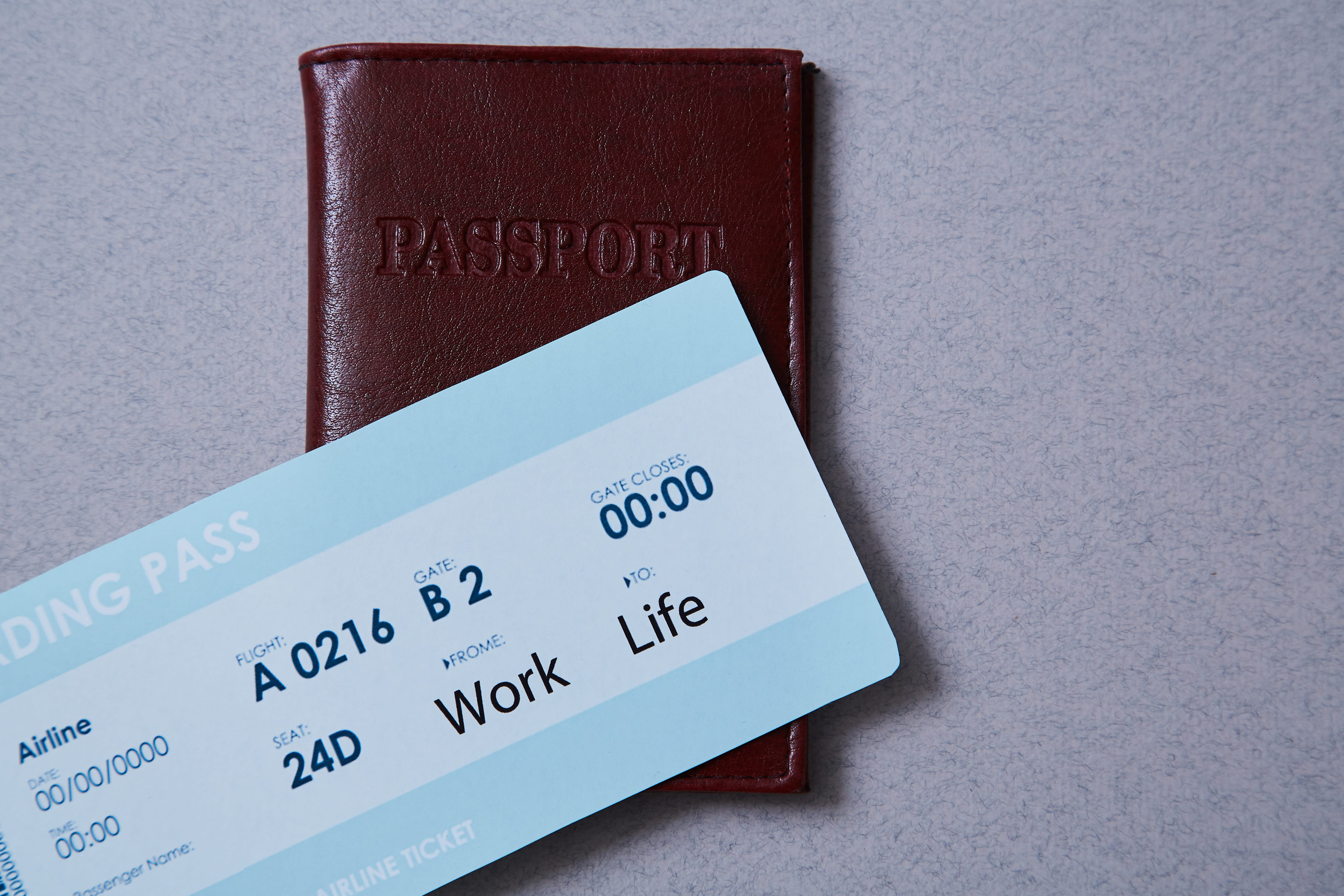 Work life balance choice concept